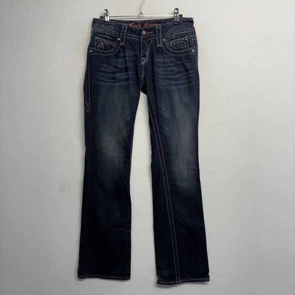 Rock Revival Noelie Jeans 26 Dark WAsh Low Rise - Picture 1 of 13
